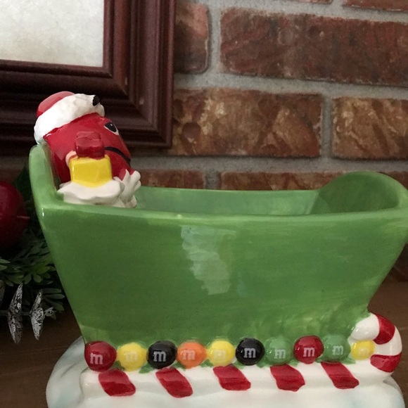 Rare M&M’s Sleigh Holiday Candy Dish - Picture 10 of 12